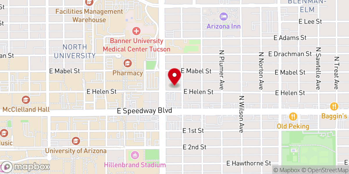 Map showing location of Our Saviour's Lutheran Church