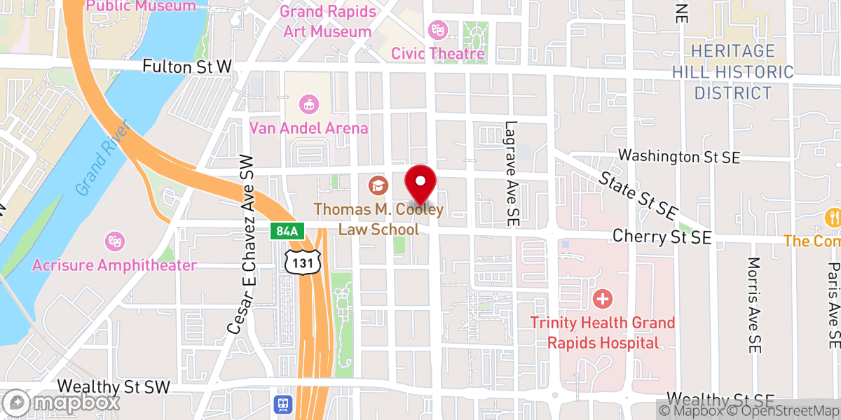 Map showing location of The Garden Community Church