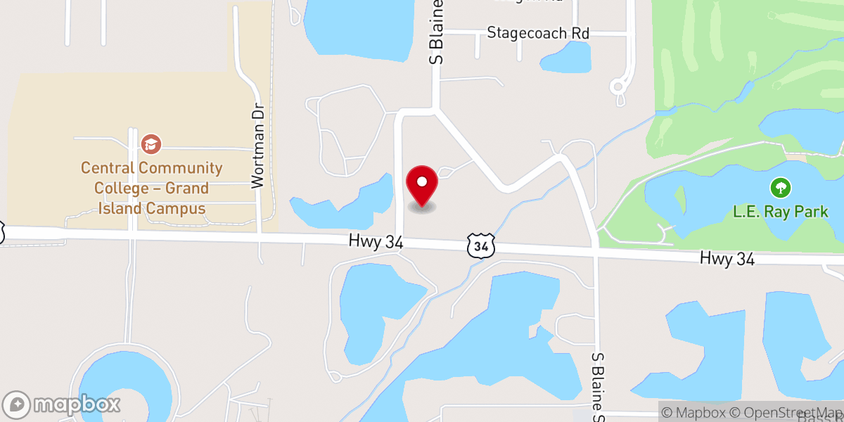 Map showing location of Iglesia Adventista del Séptimo Día de Grand Island, NE