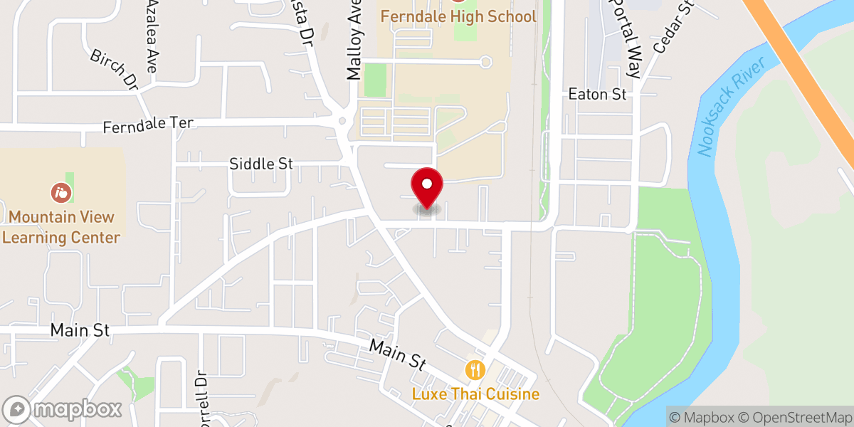 Map showing location of Faith Baptist Church