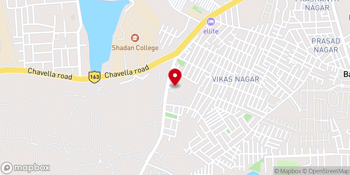 Map showing location of Don Bosco Shrine