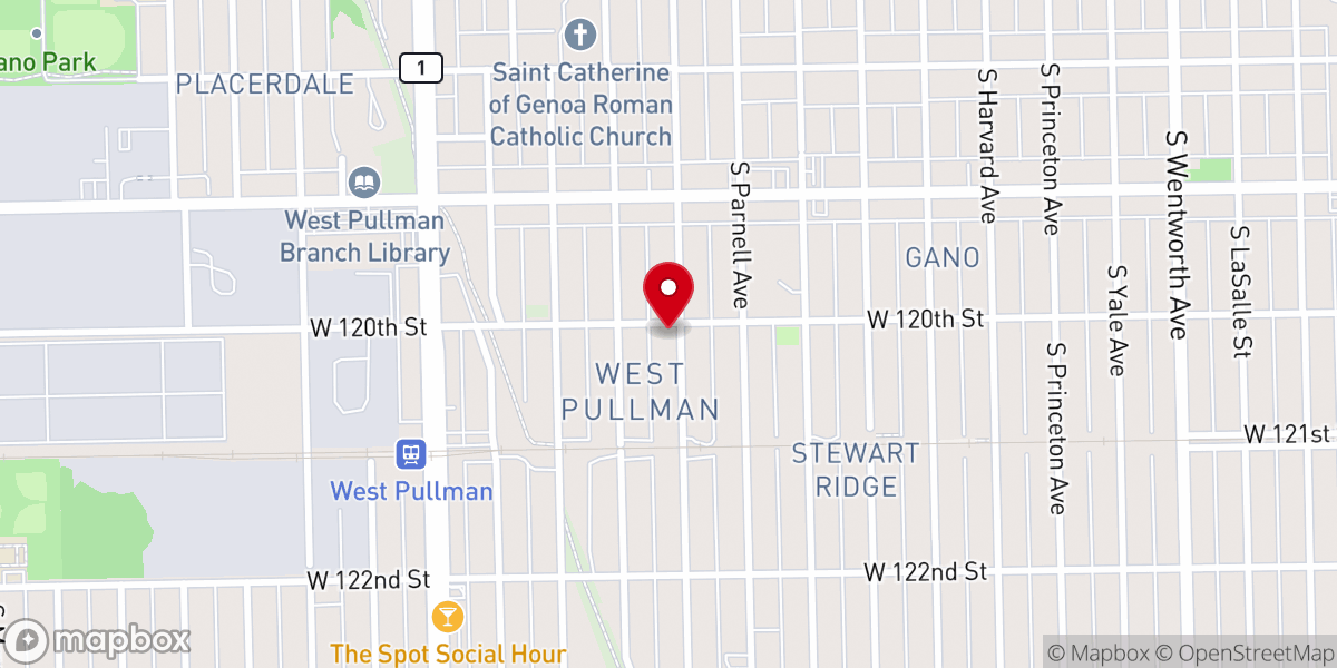 Map showing location of House of Rhema