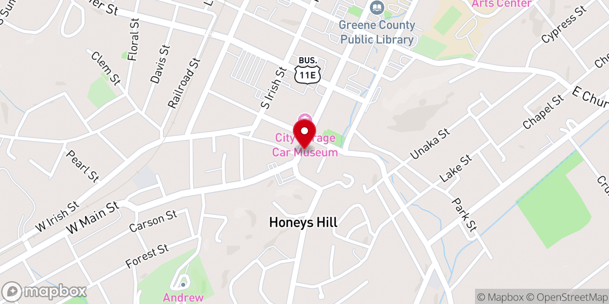 Map showing location of Christ United Methodist Church