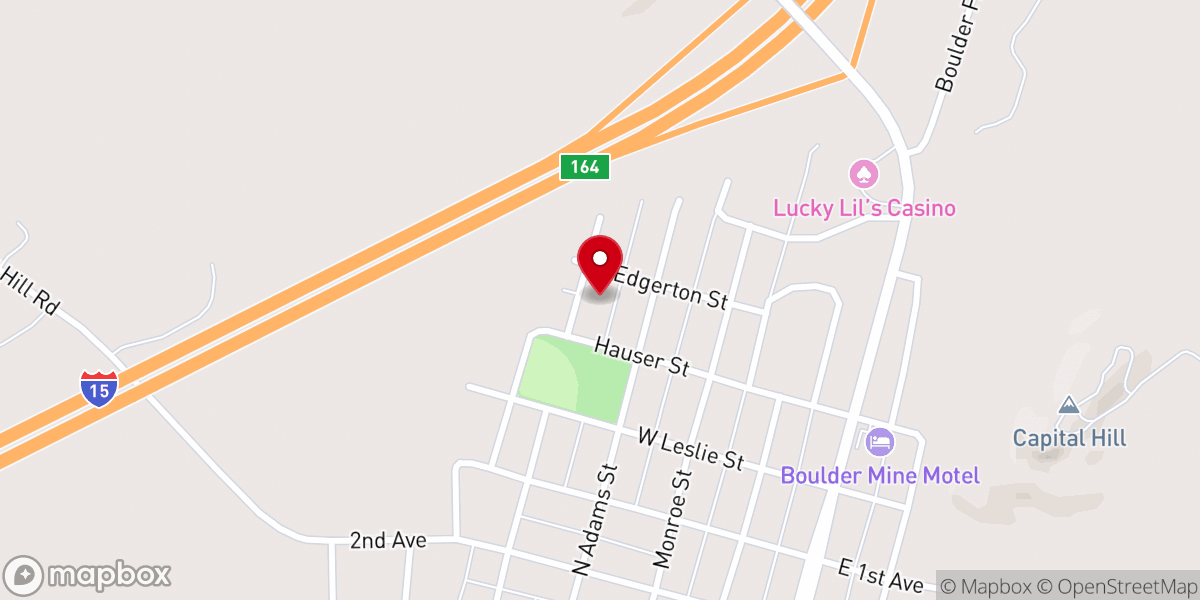 Map showing location of First Assembly of God