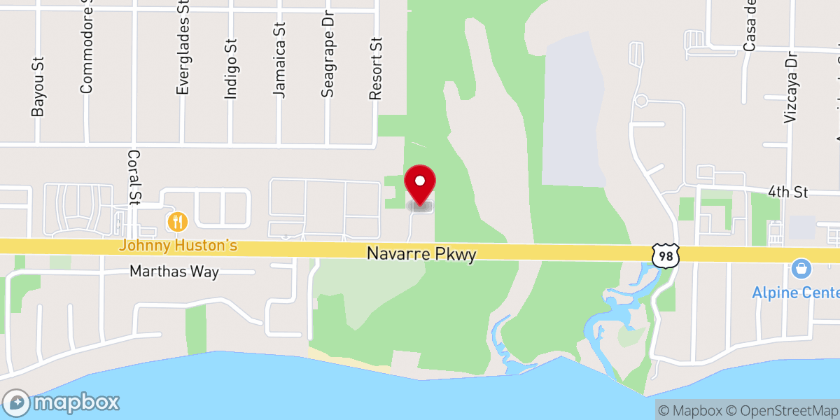 Map showing location of St Augustines Episcopal Church
