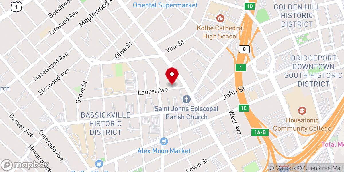 Map showing location of Iglesias Pentecostales Unidas De Estados Unidos Inc