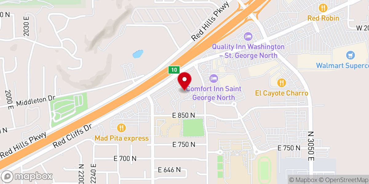 Map showing location of St. George Orthodox Christian Church