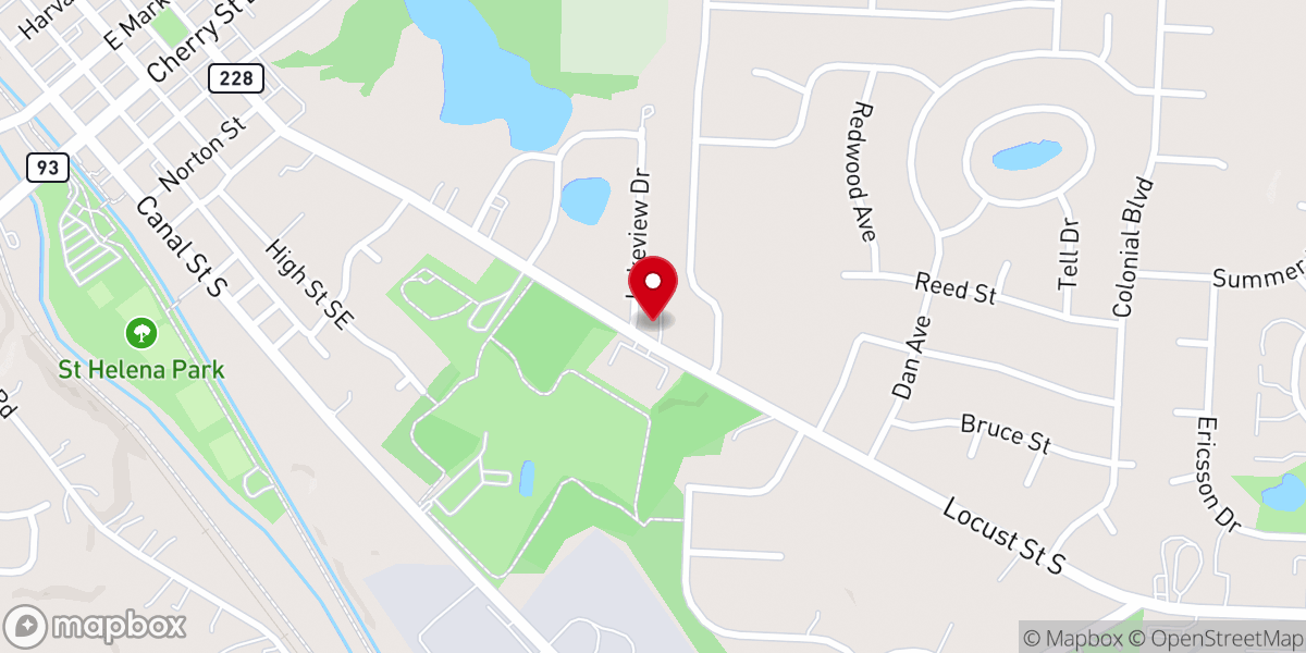 Map showing location of Community Bible Church