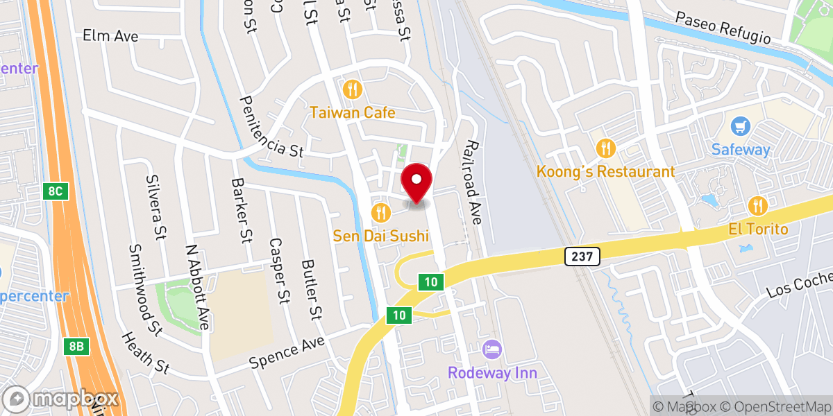 Map showing location of St James Orthodox Church