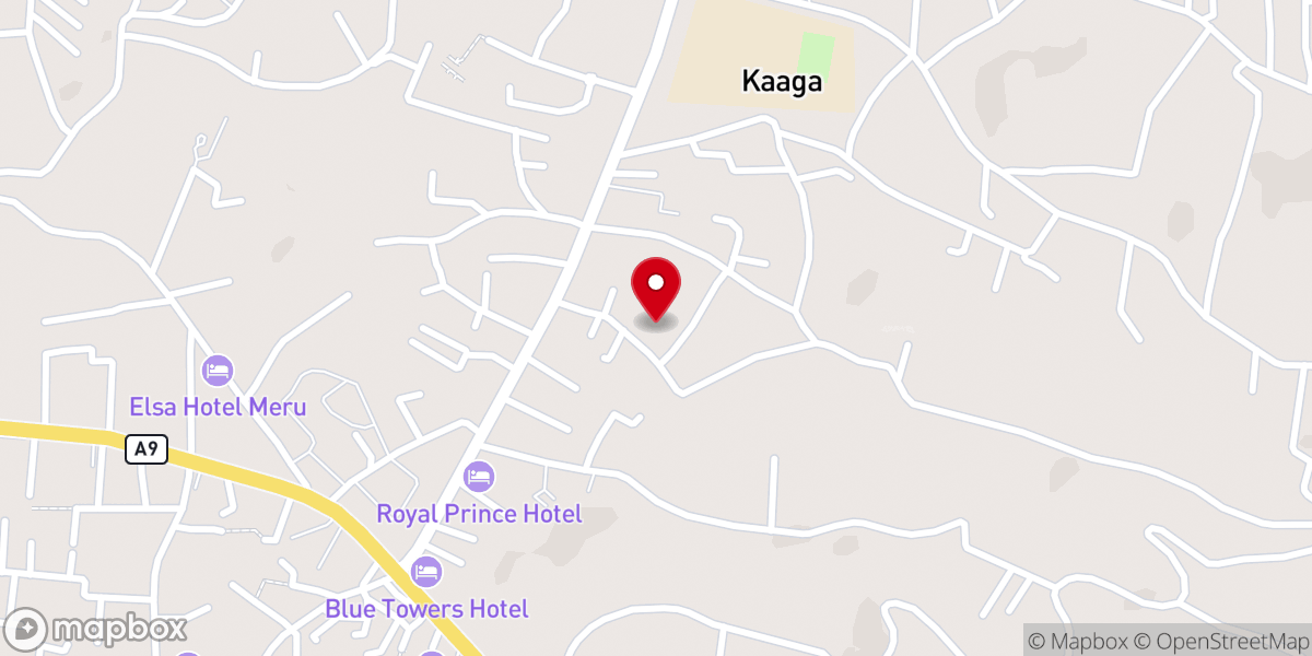 Map showing location of CITAM Meru Church