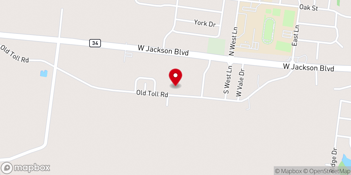 Map showing location of Harvest Missionary Baptist Church