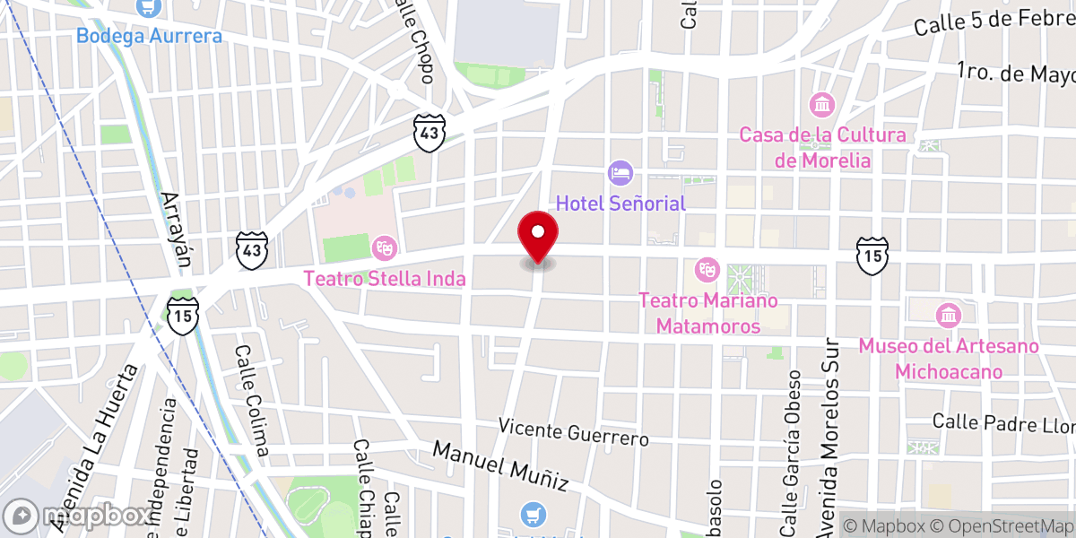 Map showing location of Iglesia Bautista Emmanuel