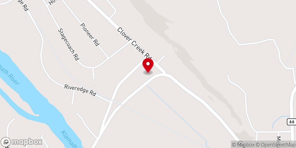 Map showing location of Keno Open Bible Church