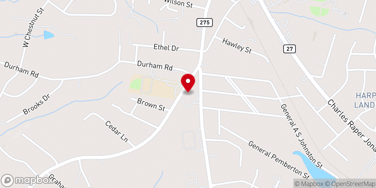 Map showing location of Springfield Memorial Baptist Church