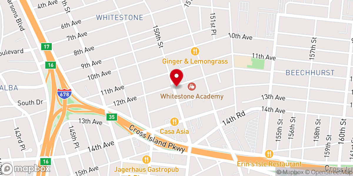Map showing location of Holy Cross Church