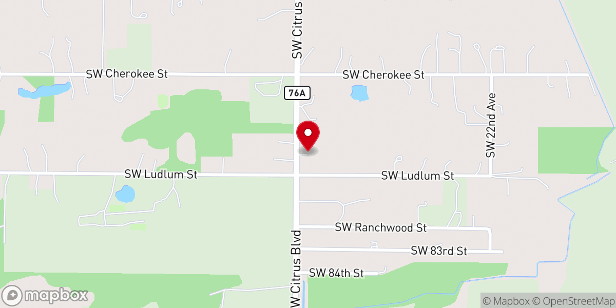 Map showing location of More2life Palm City Inc