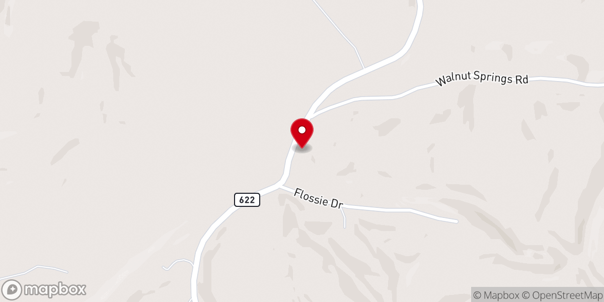 Map showing location of Fairmont Baptist Church