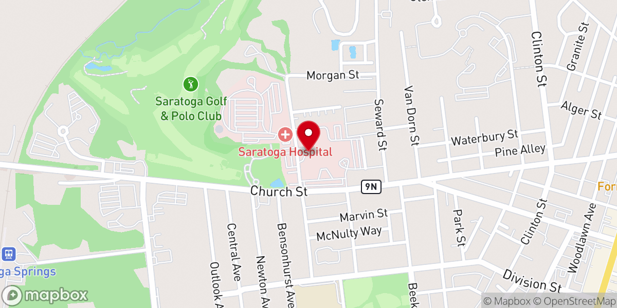 Map showing location of Alfred Z. Solomon Emergency Center