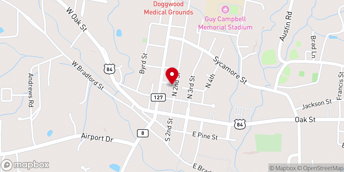 Map showing location of LaSalle Parish Registrar of Voters
