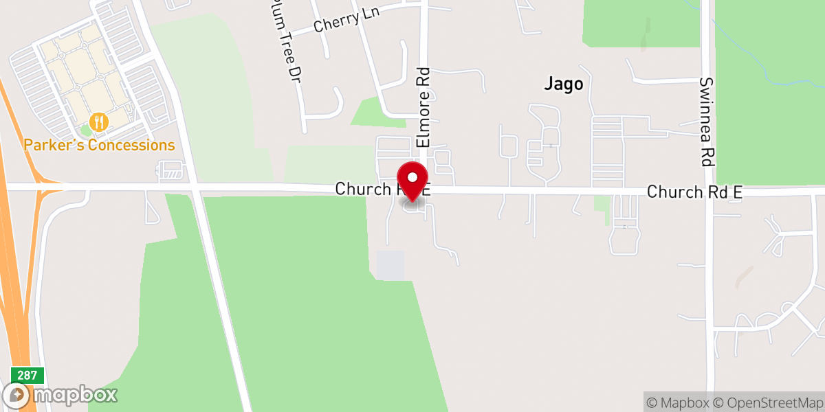 Map showing location of Avery Chapel African Methodist Episcopal Church
