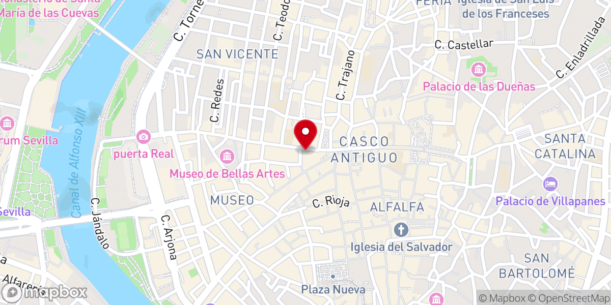 Map showing location of Hermandad del Silencio