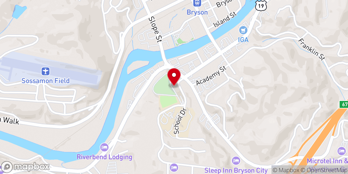 Map showing location of Hillside Church
