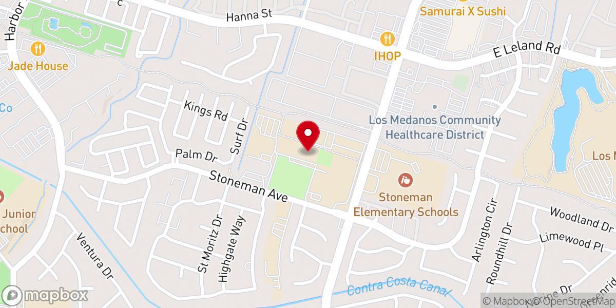 Map showing location of Edgewater Covenant Church