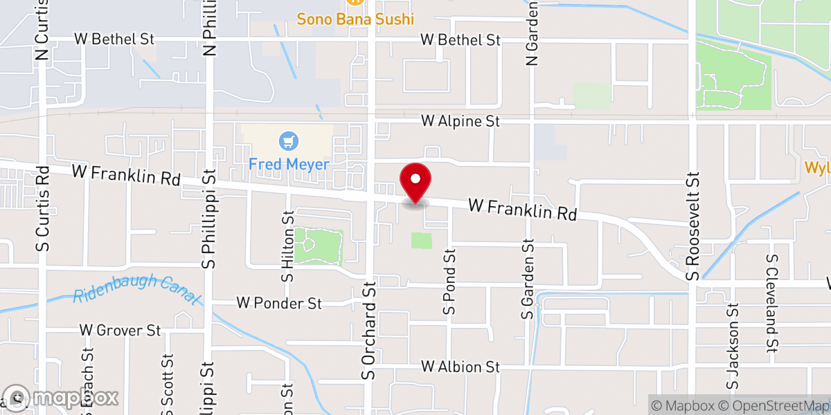 Map showing location of Wright Congregational United Church of Christ