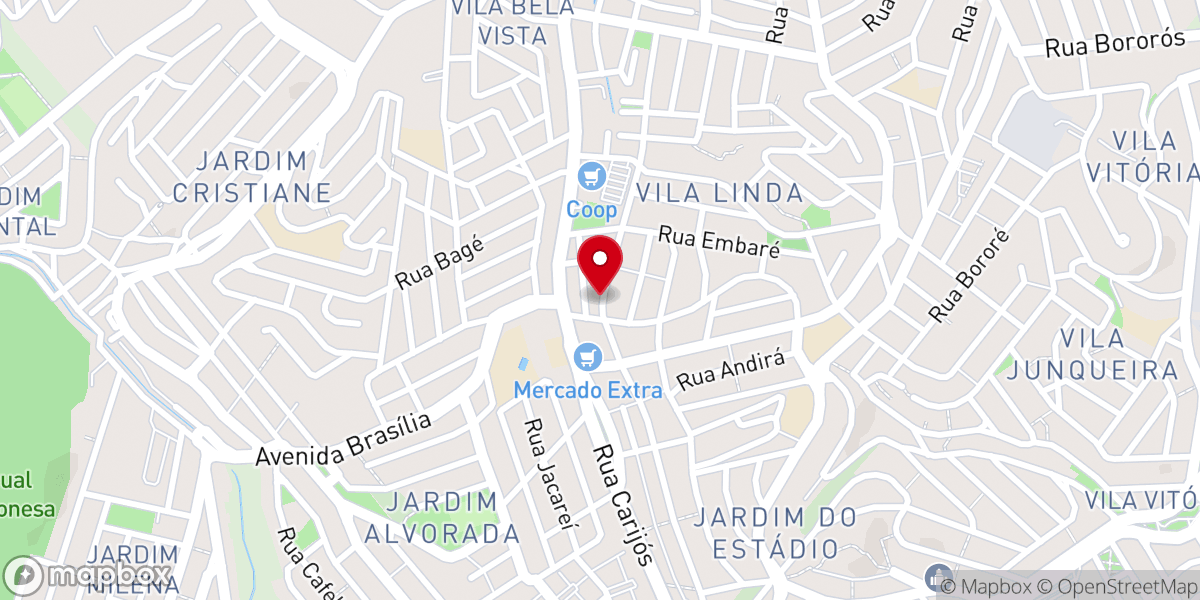 Map showing location of Igreja Batista do Centenário em Jardim do Estádio