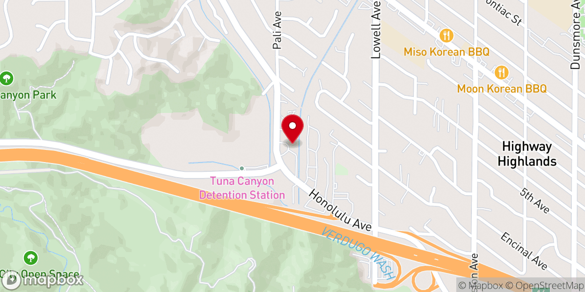 Map showing location of Hana Church