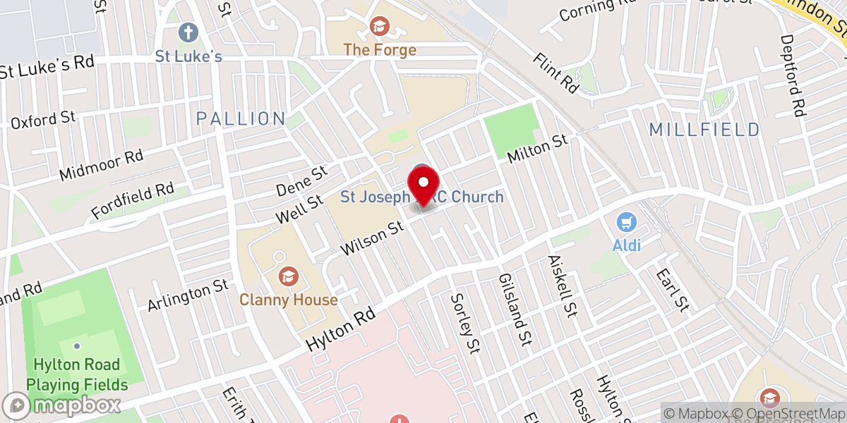 Map showing location of United Shalom Pentecostal Church