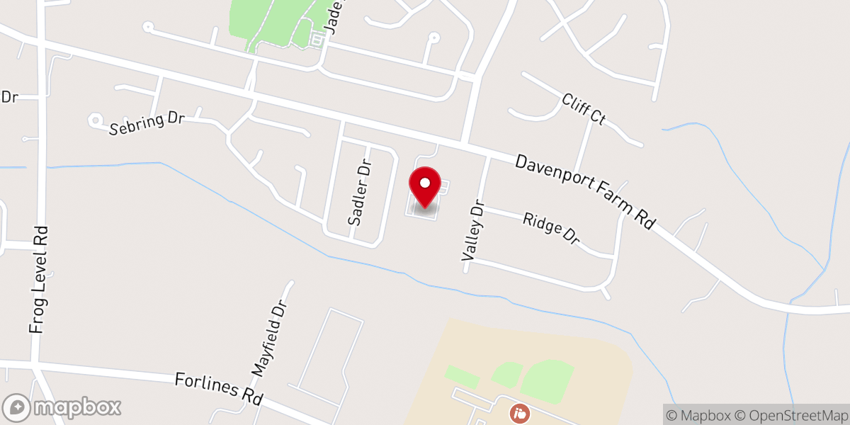 Map showing location of Christ's Church