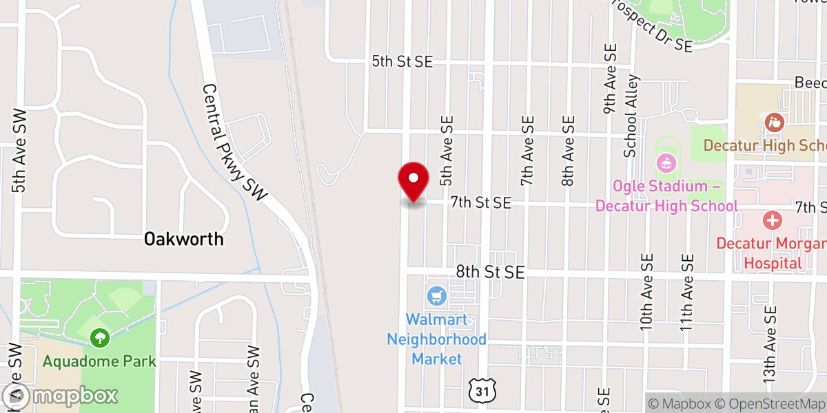 Map showing location of Harold Coomer Evangelisticassociation Incorporated