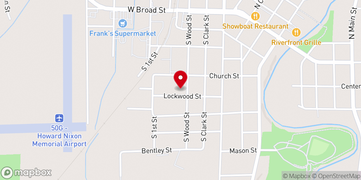 Map showing location of St. Peter Parish