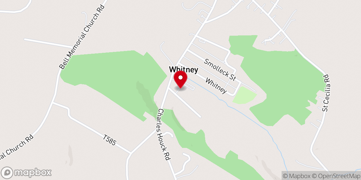 Map showing location of Living Hope Church