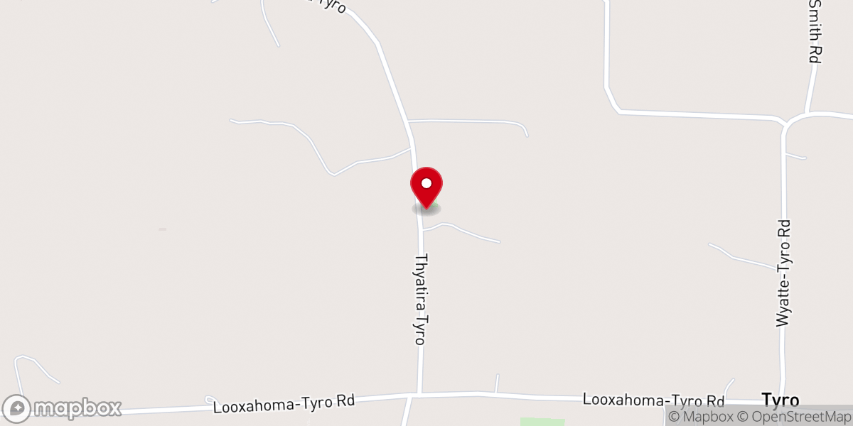 Map showing location of Mount Patient Church