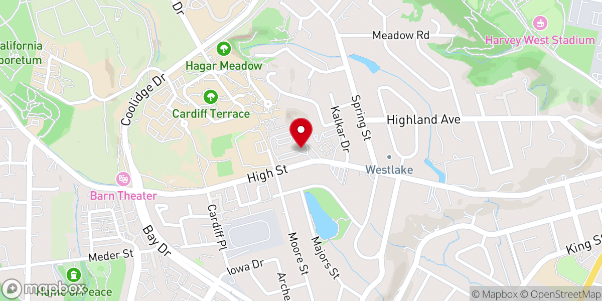Map showing location of Peace United Church of Christ