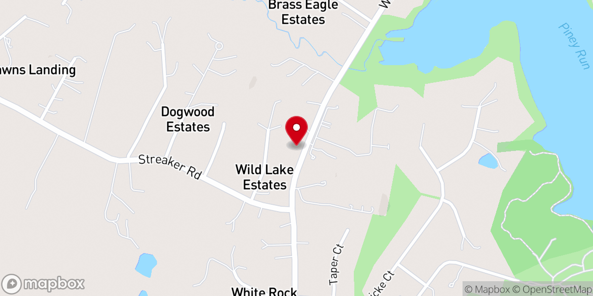 Map showing location of White Rock Independent Methodist Episcopal Church