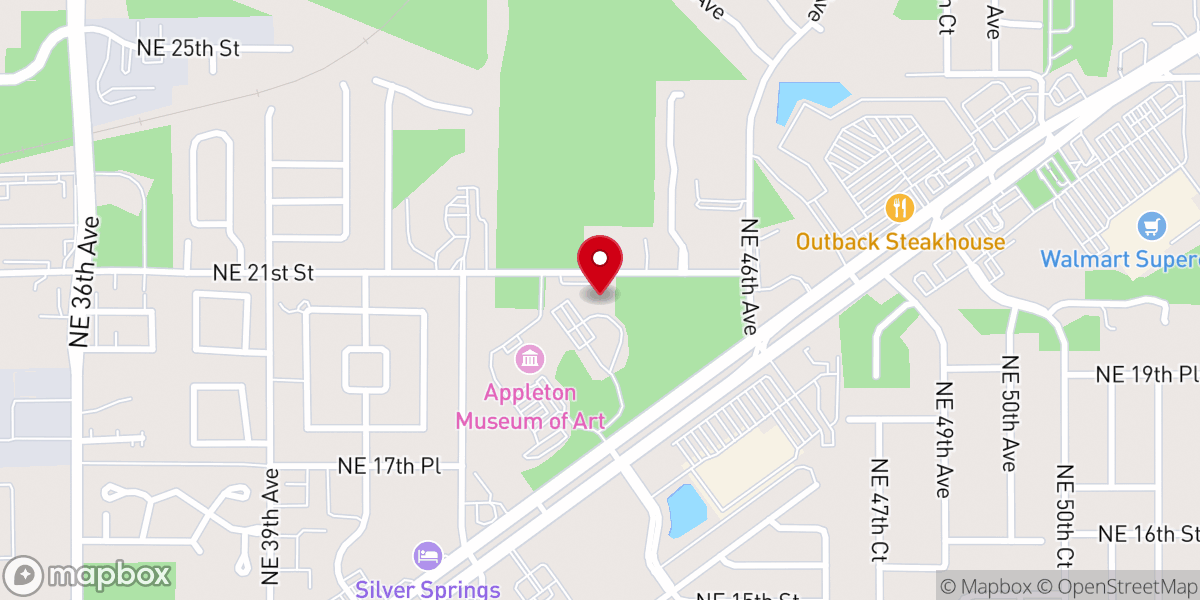 Map showing location of Springs Theater Christian Student Outreach Inc