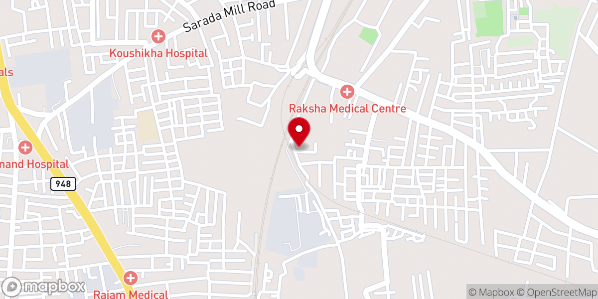 Map showing location of Perazim City Church
