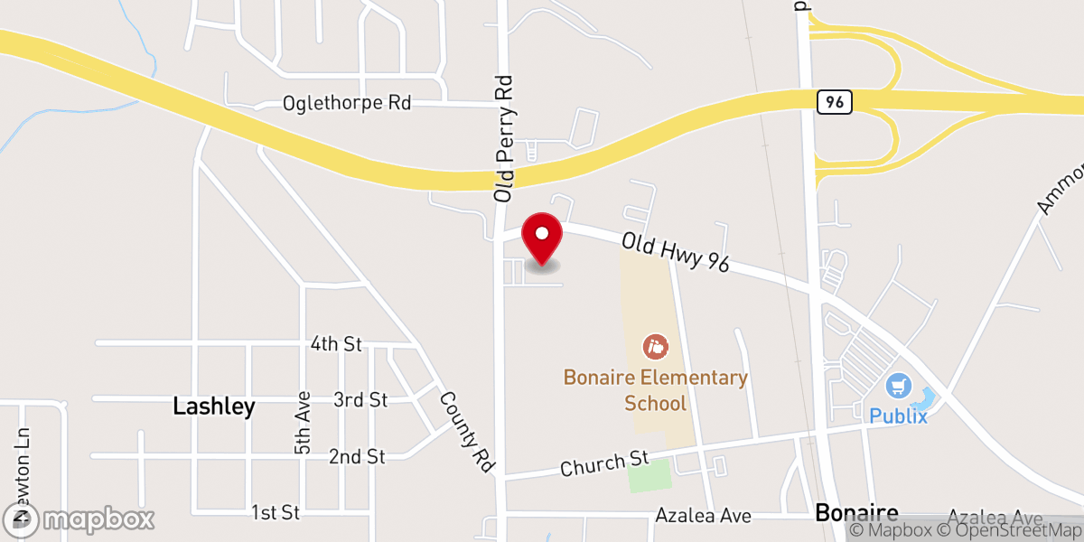 Map showing location of Bonaire First Baptist