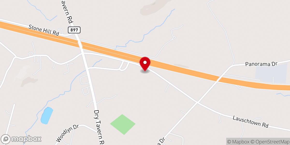 Map showing location of Cornerstone Bible Church