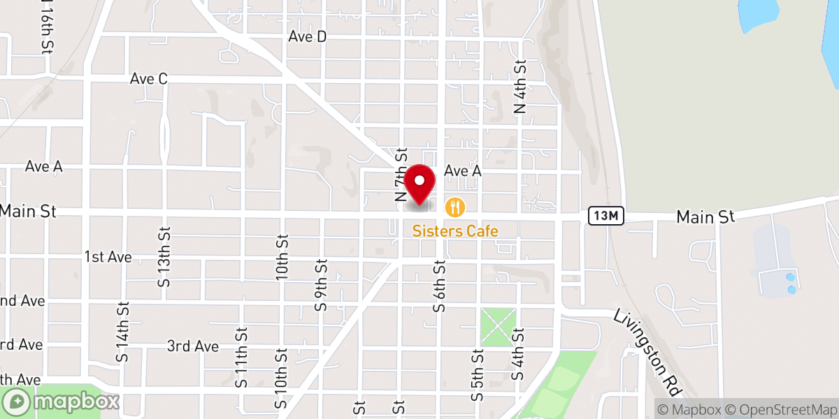 Map showing location of Company A - First Nebraska Infantry Historical Marker