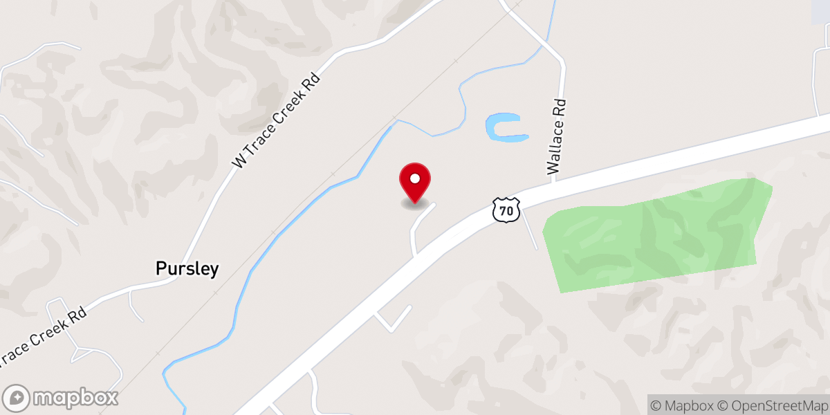 Map showing location of River Lake Baptist Church - Food Distribution Center