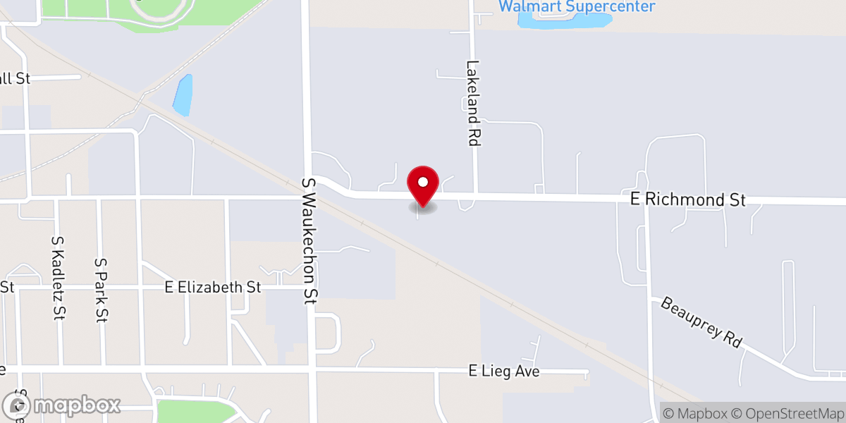 Map showing location of Lutheran Counseling & Family