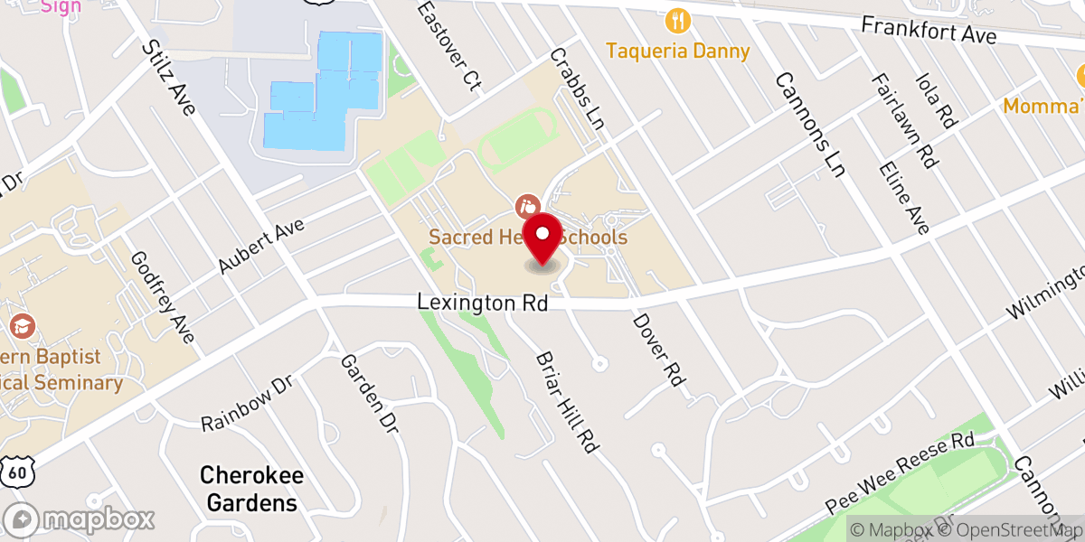 Map showing location of Louisville Ursuline Associates Inc