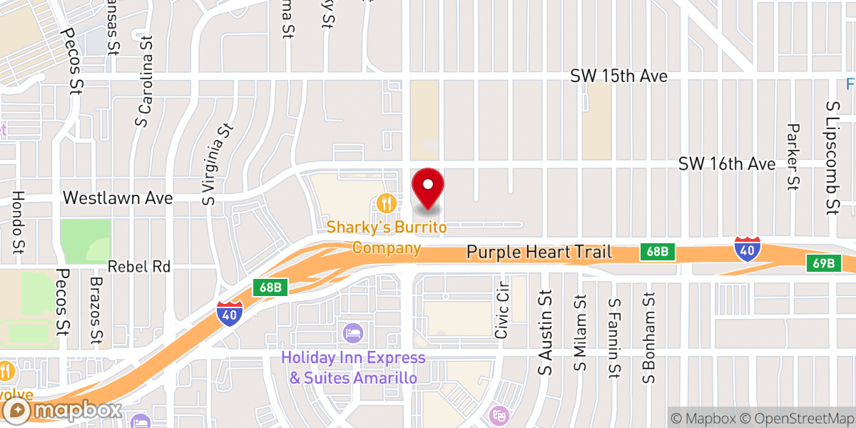 Map showing location of St Andrew's Episcopal Church