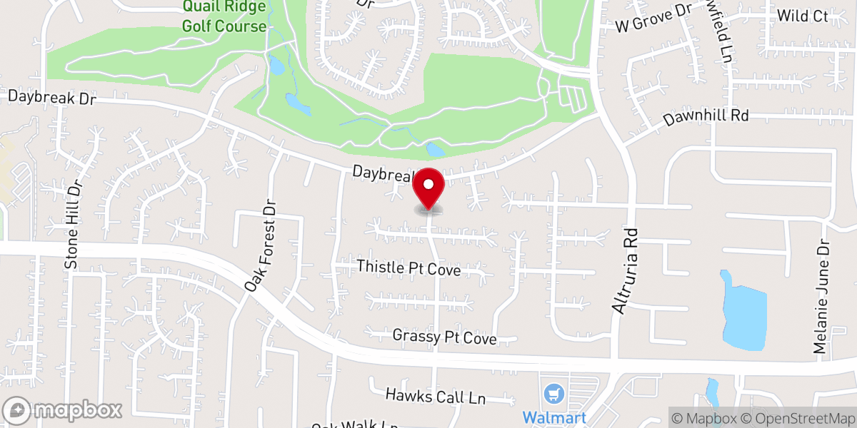 Map showing location of Liberty Institutional Baptist Church