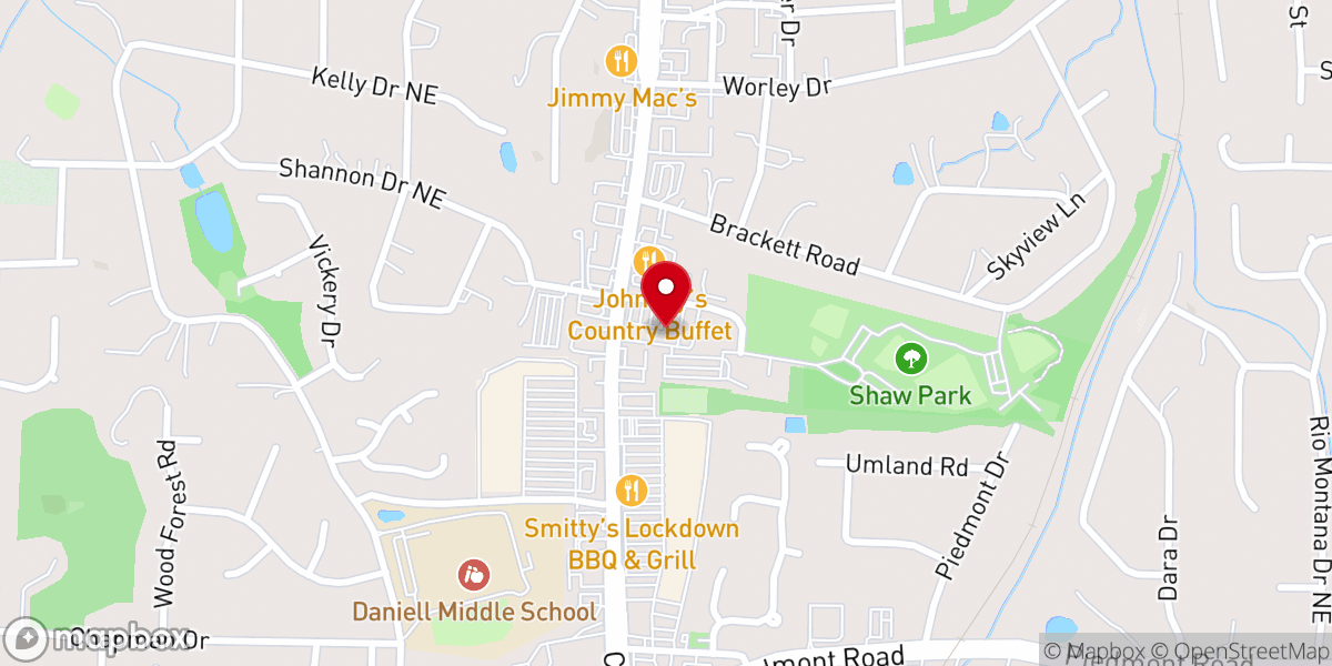 Map showing location of RCCG True Vine Chapel