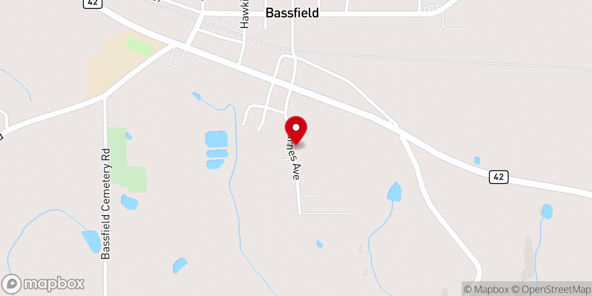 Map showing location of Holly Springs Methodist Church